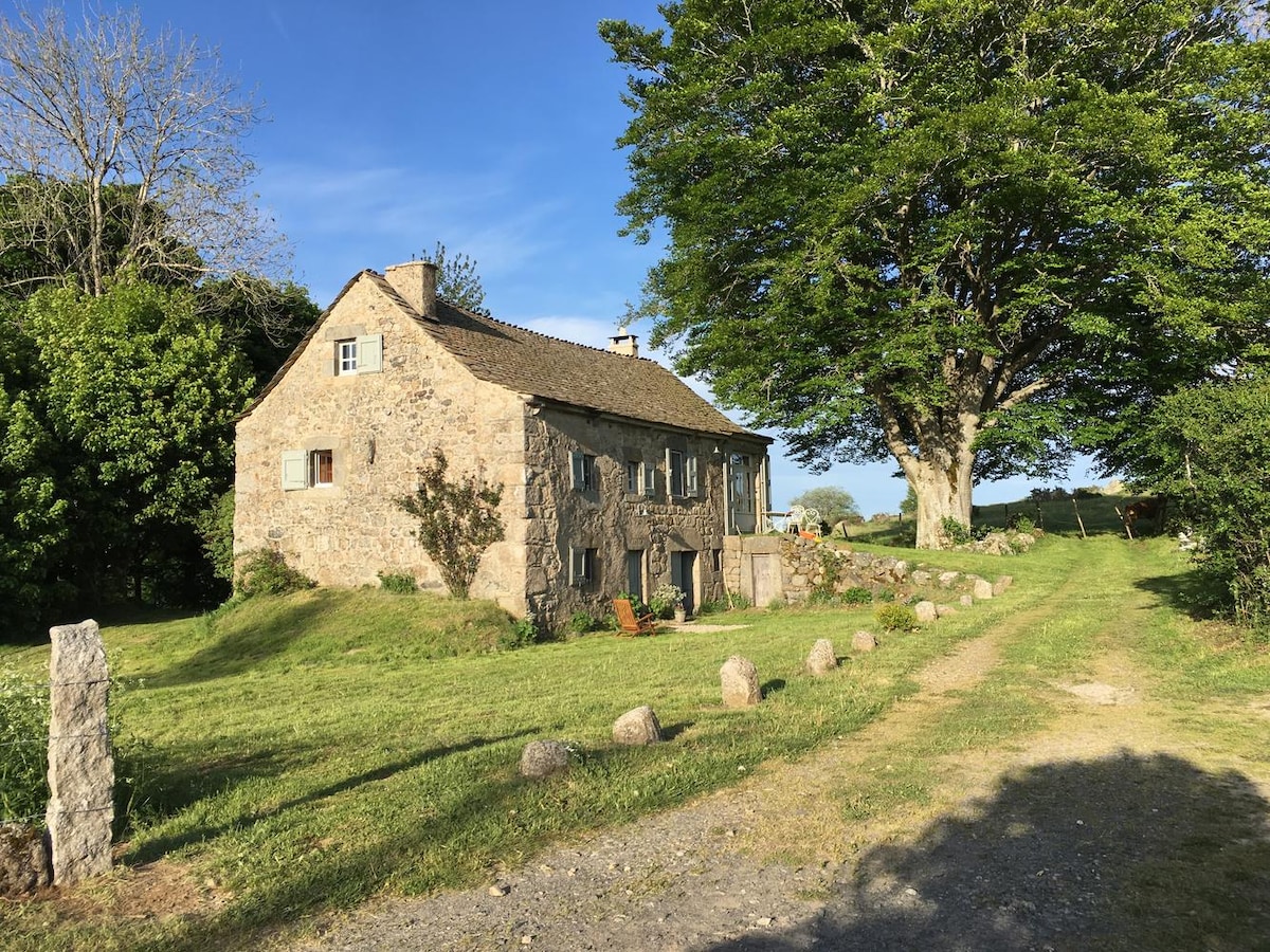 Maison typique, calme absolu, Aubrac, Lozère