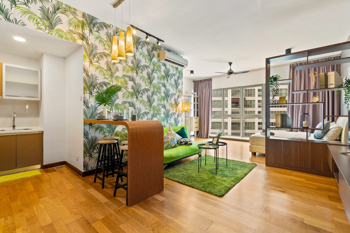 入住舒适感十足融合大自然的现代设计之无边泳池公寓套房
