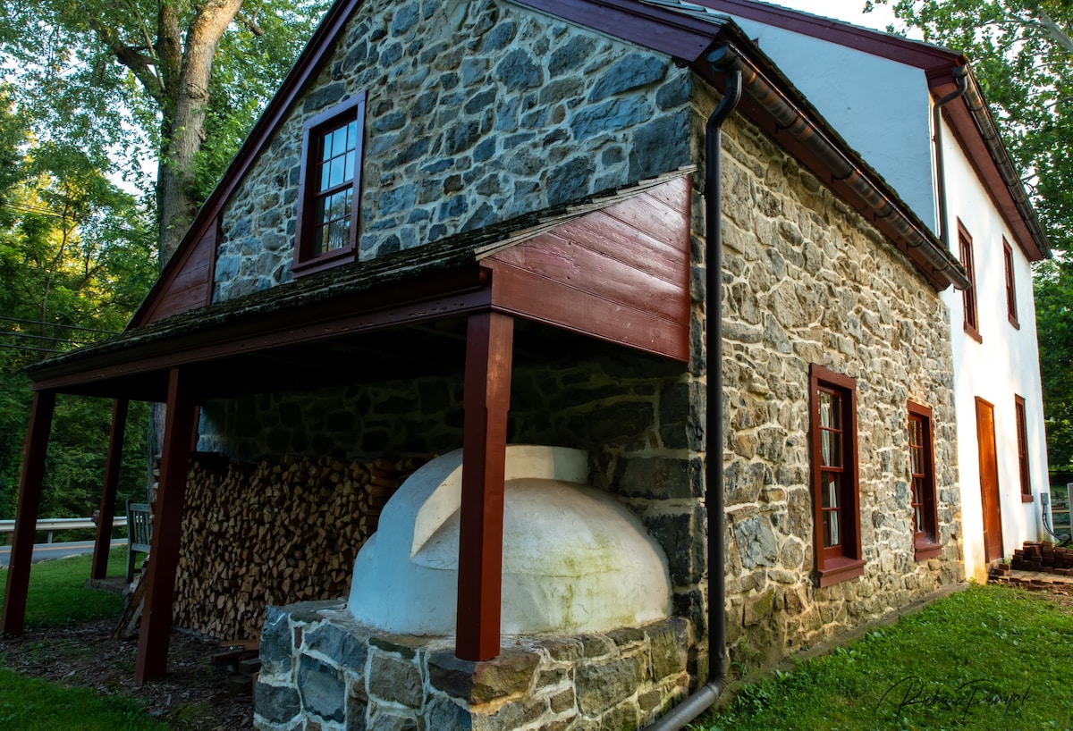 新泽西州芬恩斯维尔的Apgar Stone House -殖民风情