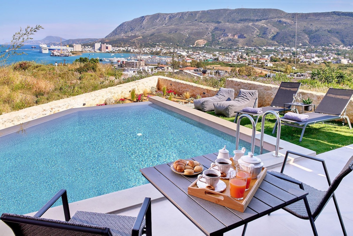 Thearia seaview luxury villa pool&views