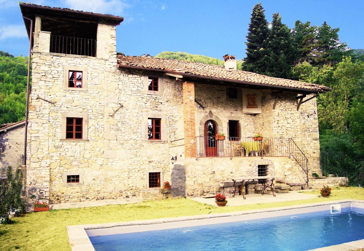 17C villa, private pool in medieval village