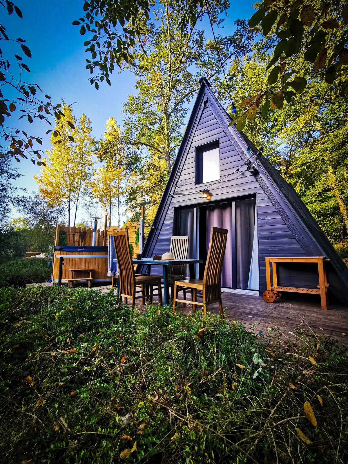 Cabane du pêcheur avec bain norvégien