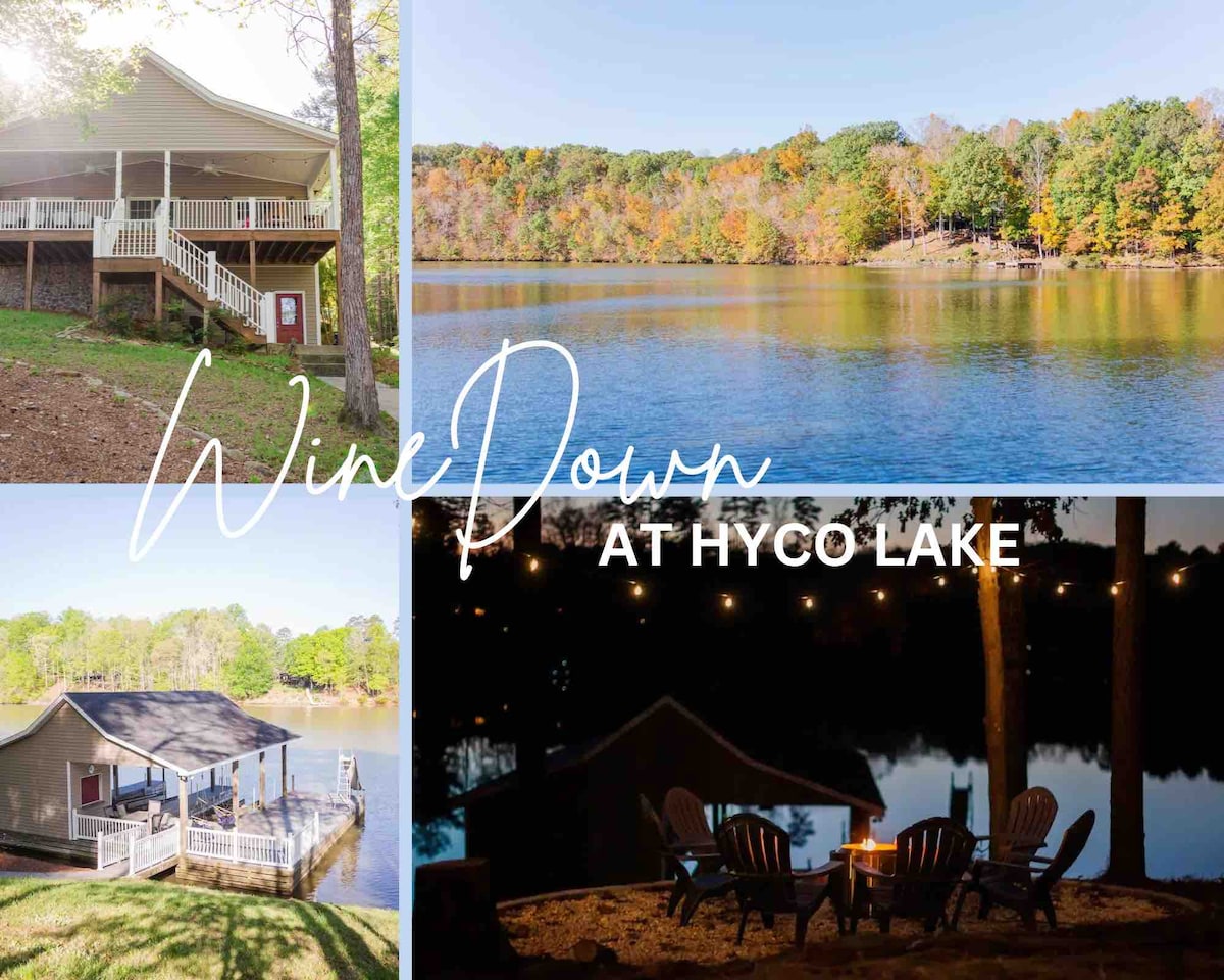 Wine Down in 5BR Lake Front Home at Hyco Lake!