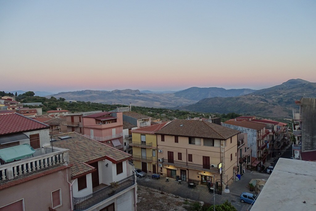 In the heart of hilly side of Sicily