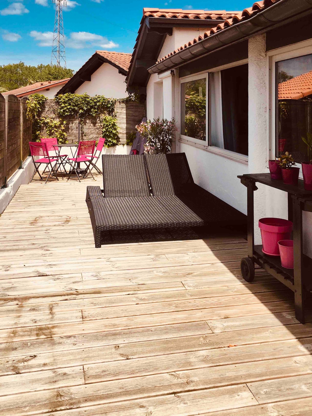 Bidartplage chambre/jaccuzi/piscine/terrasse privé