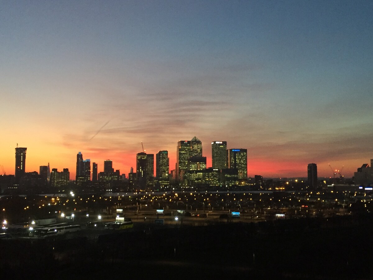 全新！金丝雀码头（ Canary Wharf ）景观-顶楼