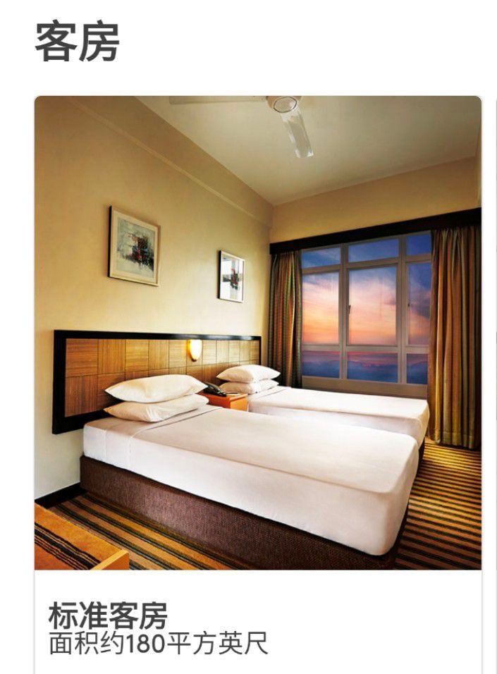 1 ：世界第一酒店
山景标准客房
