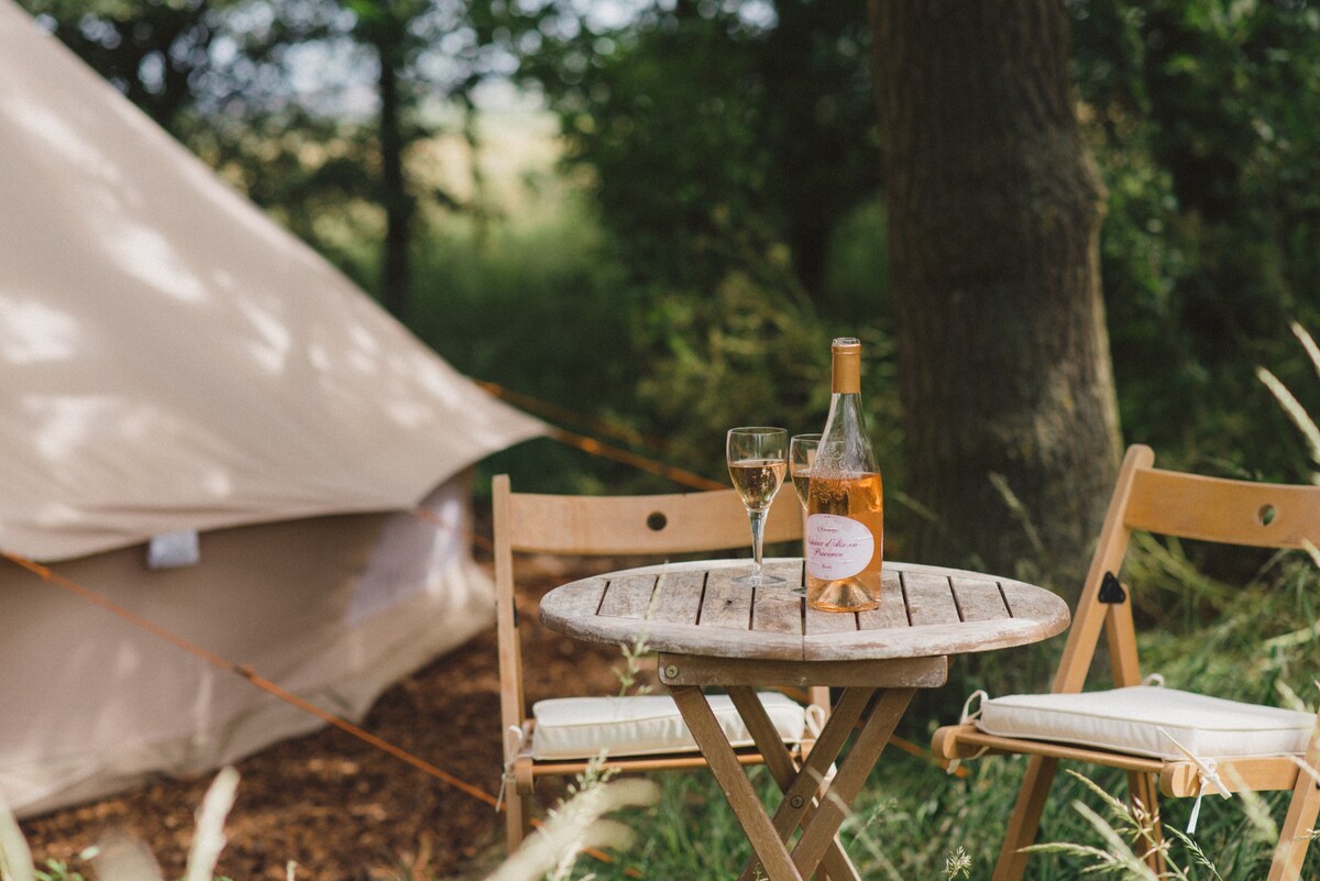 Woodland Bell Tents  - at Elmley Nature Reserve