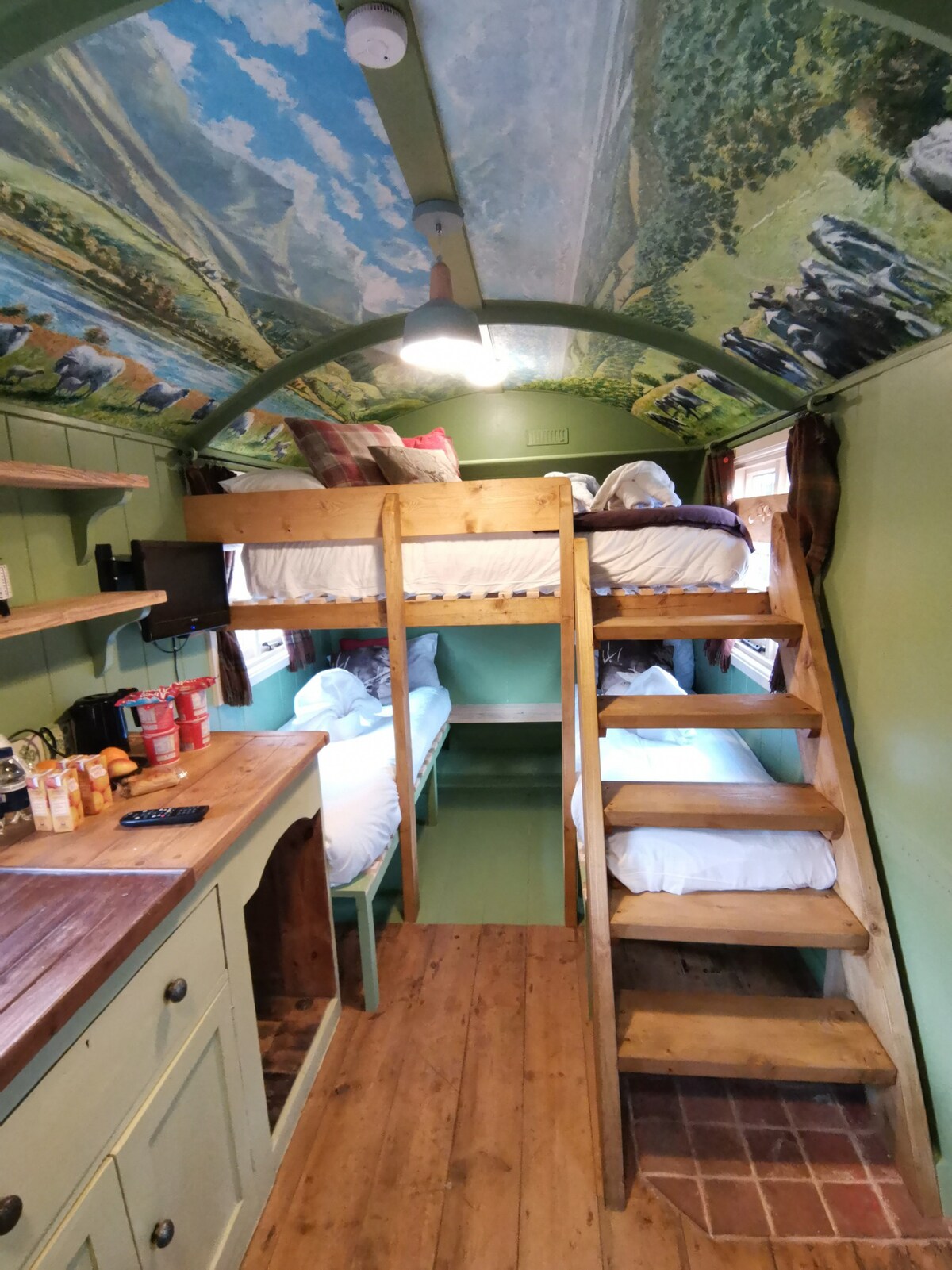 Family Shepherds Hut by Stonehenge