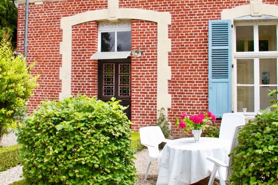 Charming red brick cottage in French countryside