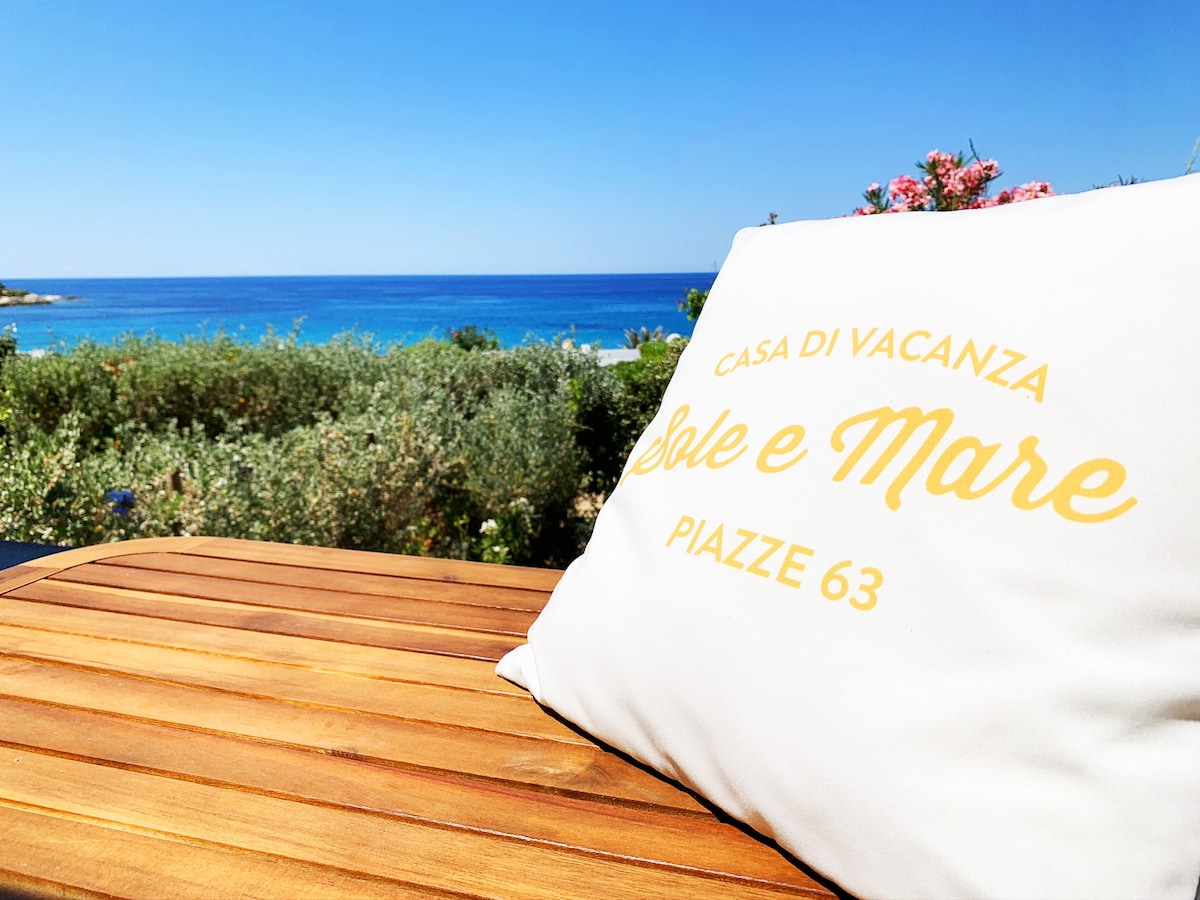 ☀️ Maison Sole&Mare, vue mer, 1mn à pied de la mer