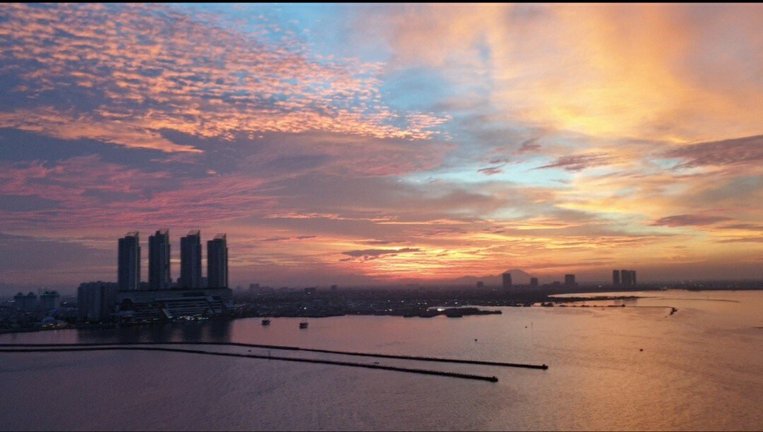 带阳台的海景公寓