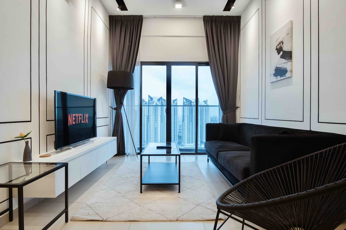 【Reizz Ampang】时尚的2卧室， Netflix ， 5公里，吉隆坡城中城5公里
