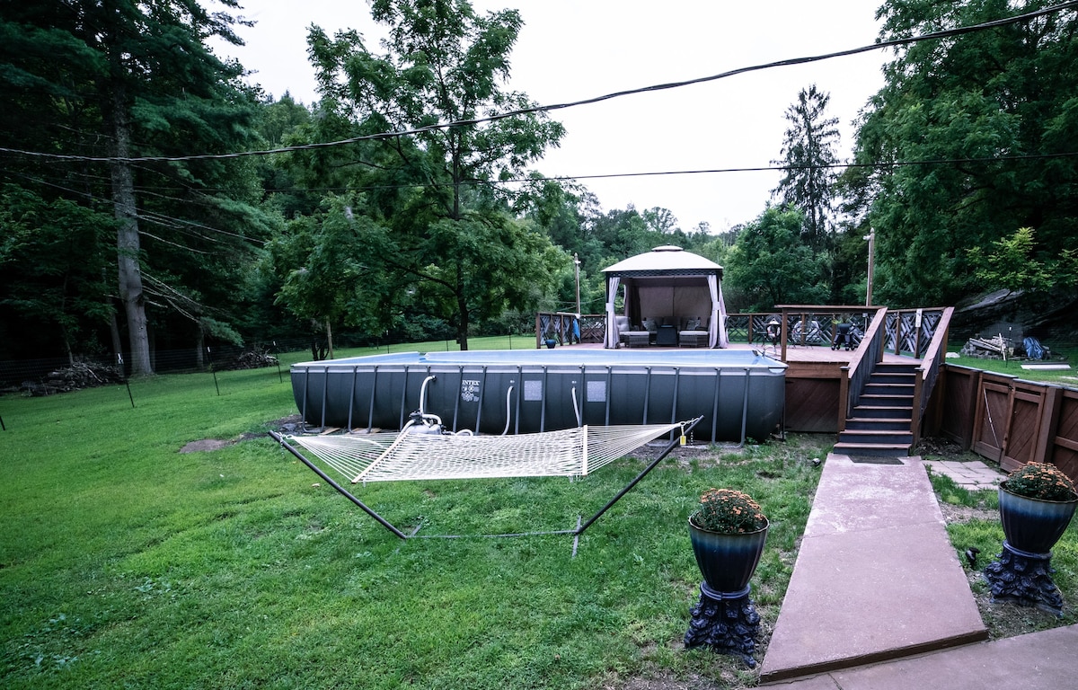 Laurel Creek Cabin-hot浴缸、AGpool、溪流、无线网络、NRG