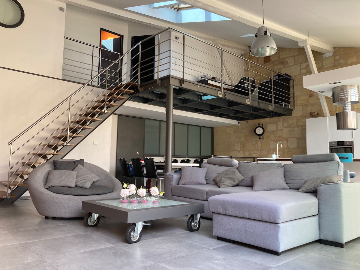 LOFT spa garage Libourne centre ville