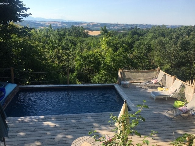 木制小屋Drôme *北欧冬季浴室*夏季游泳池