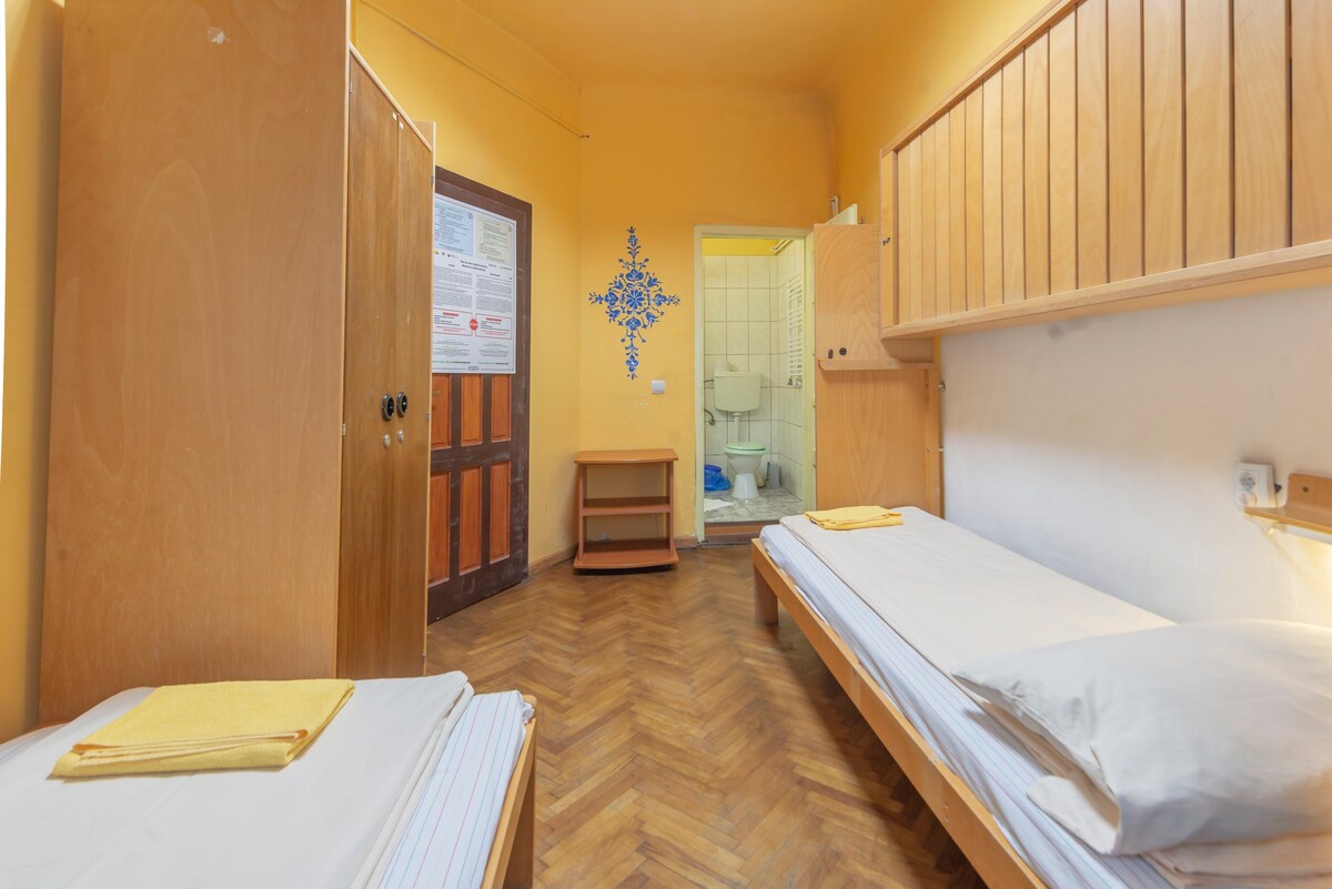 Burg-Hostel -带套内浴室的双床房A001