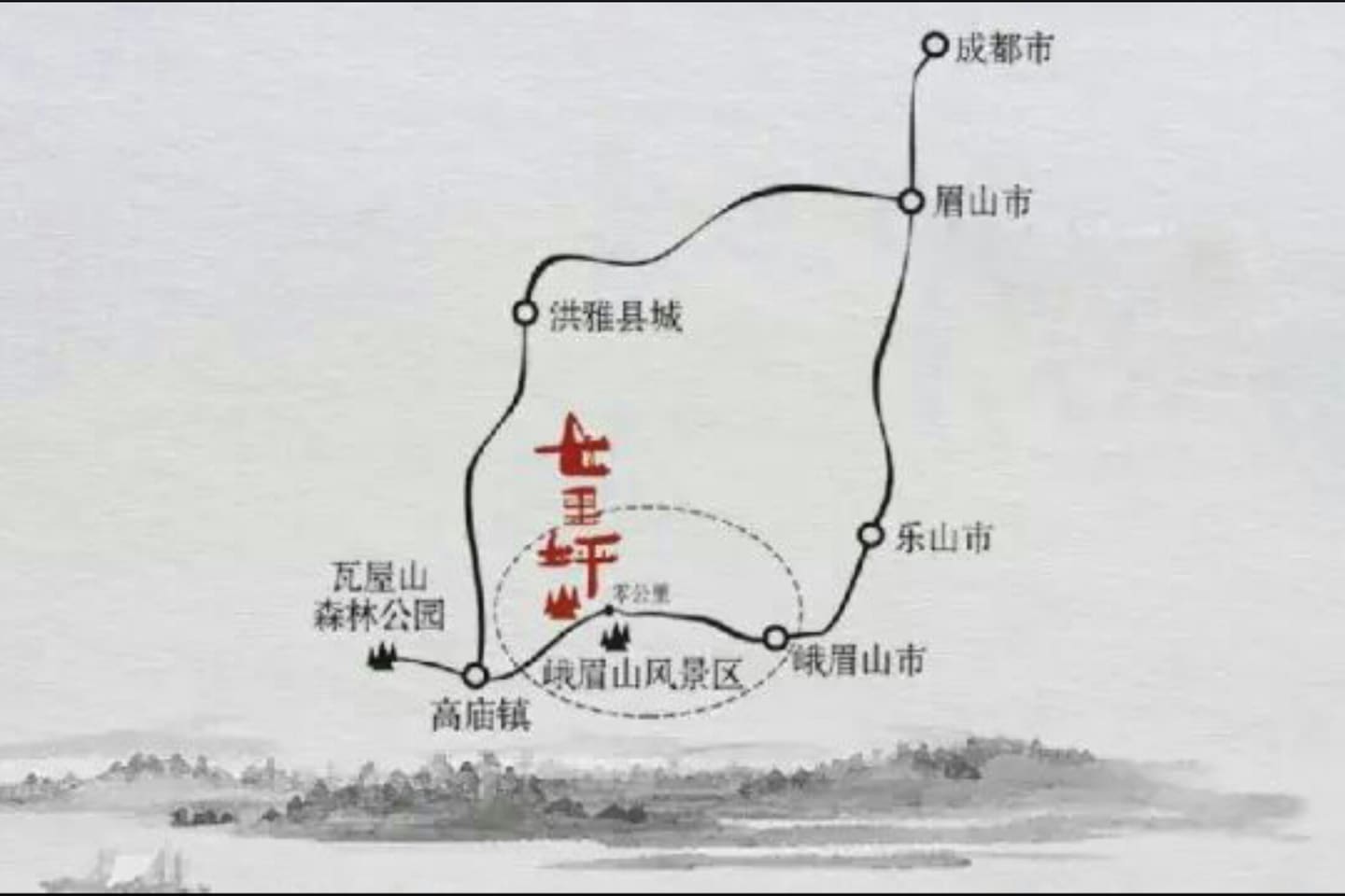 成都到七里坪的地图