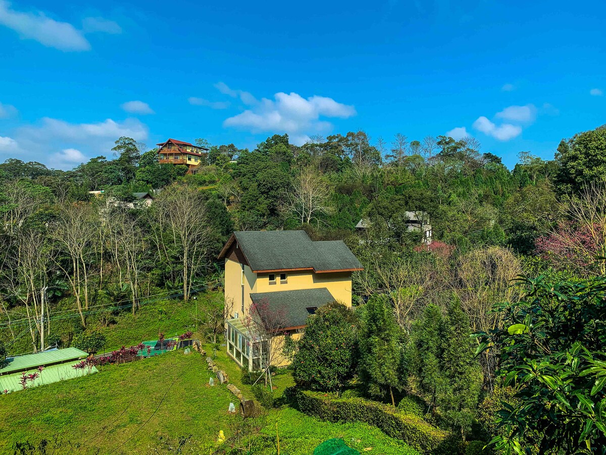 【山居別林】-包棟小木屋 自然輕旅行 家庭 寧靜的旅行 星空夢幻房 戶外區可烤肉 KTV 大草皮