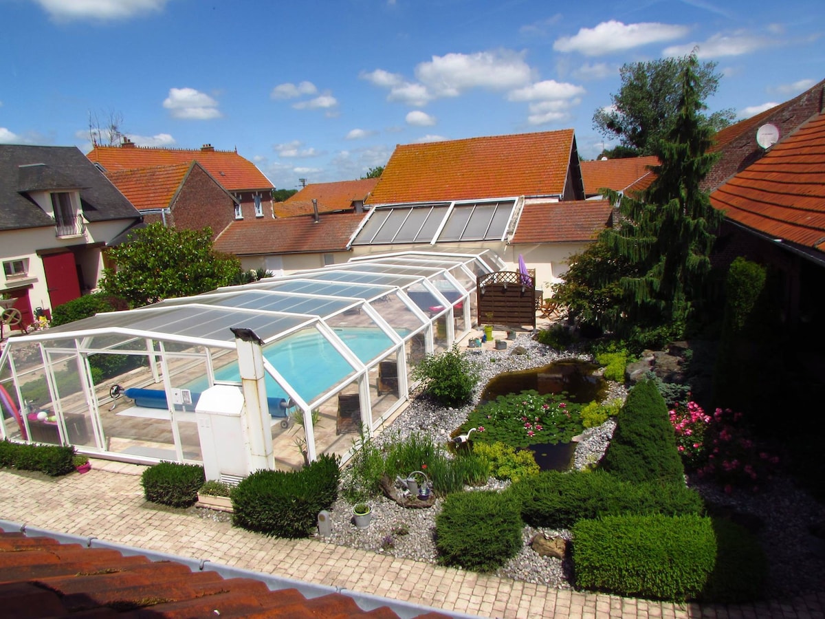 Gite avec piscine chauffée toute l'année