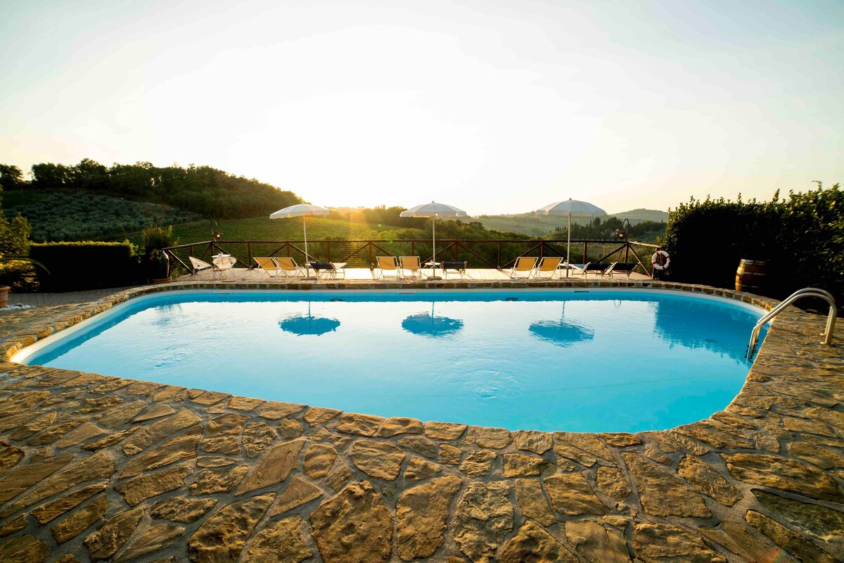 Vergianoni庄园，坐落在基安蒂（ Chianti ） ，带泳池