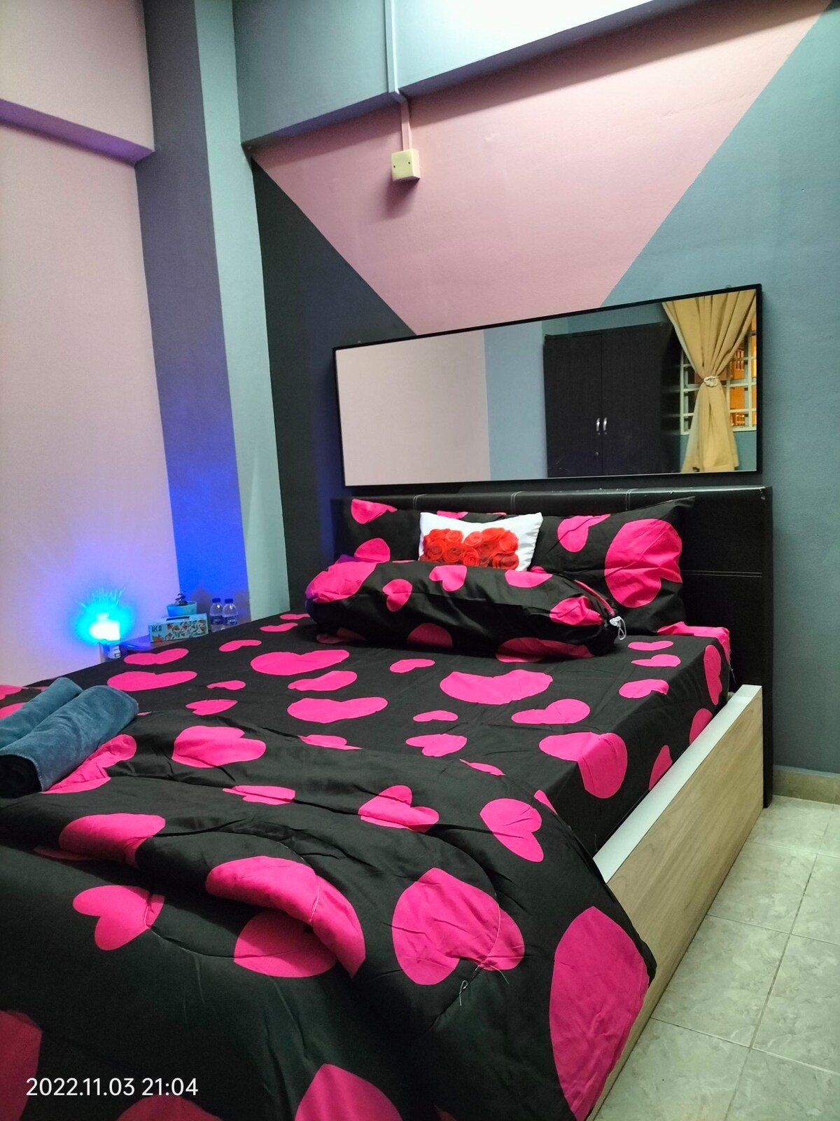 master bedroom in the apartment Sri Impian