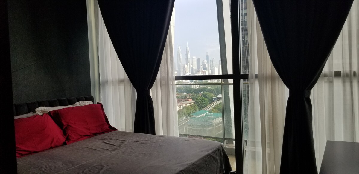 豪华公寓内的吉隆坡城中城（ KLCC ）景观豪华公寓独立房间