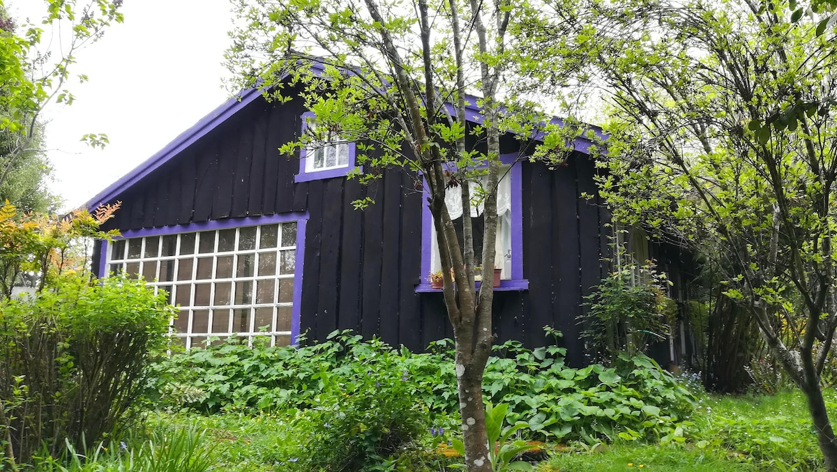宽敞的小木屋，位于可爱的公园，距离市中心5分钟路程。