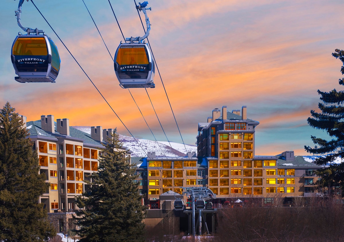 度假村滑雪进出顶层公寓/滑雪代客泊车