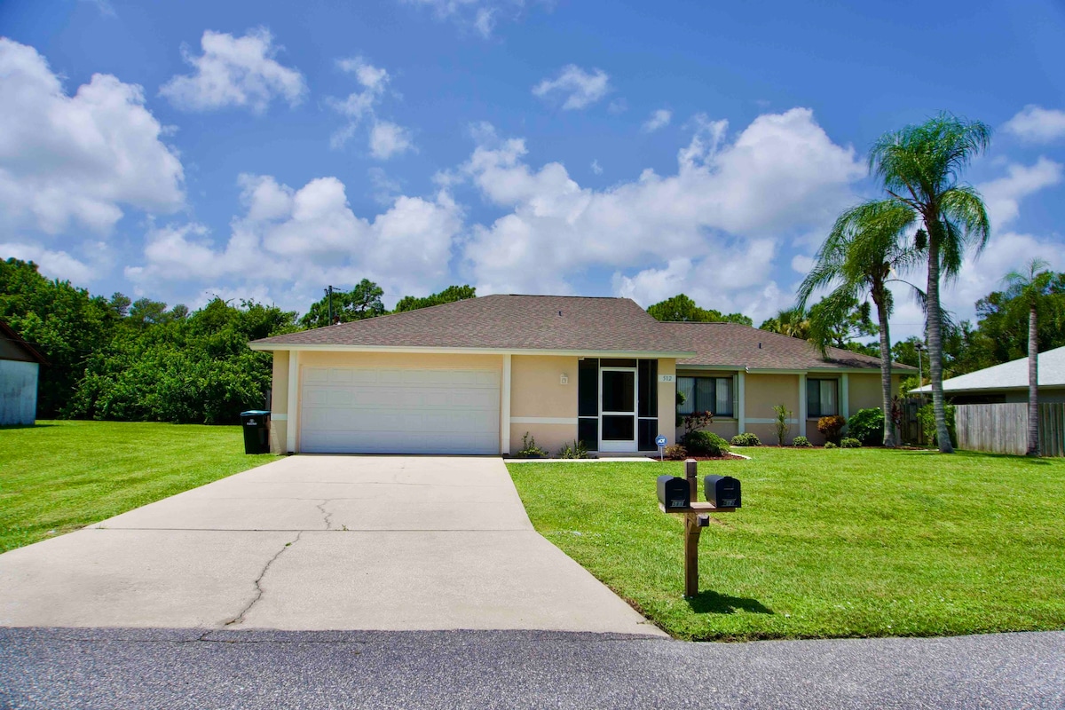 Palm Bay Florida Home With Screened in Heated Pool