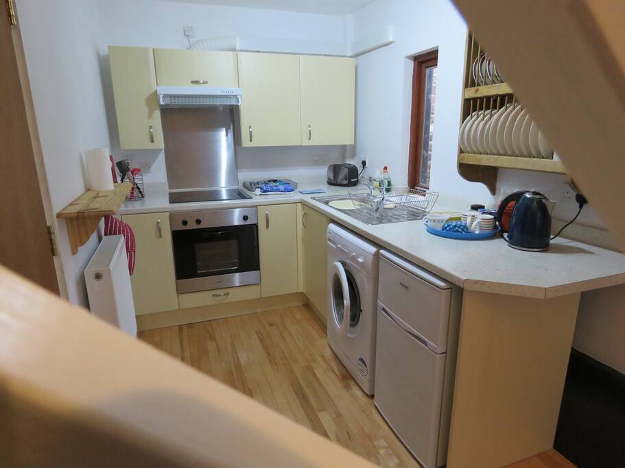 fully fitted kitchen for sole use of guests.