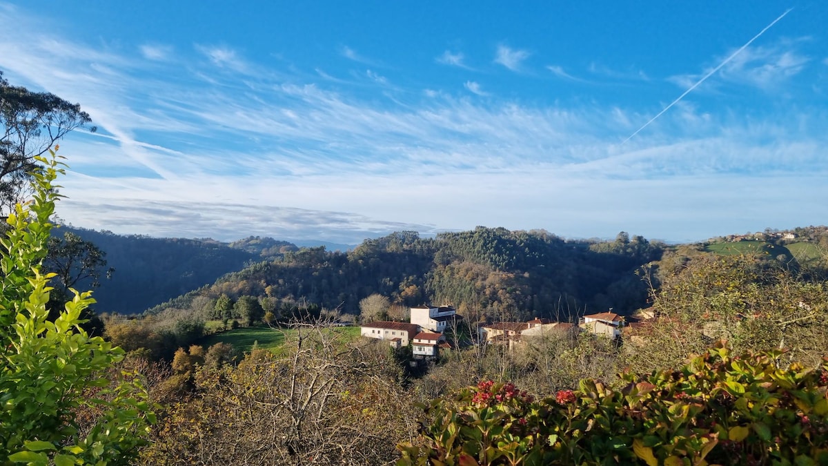 Un rincón con vistas en Villaviciosa