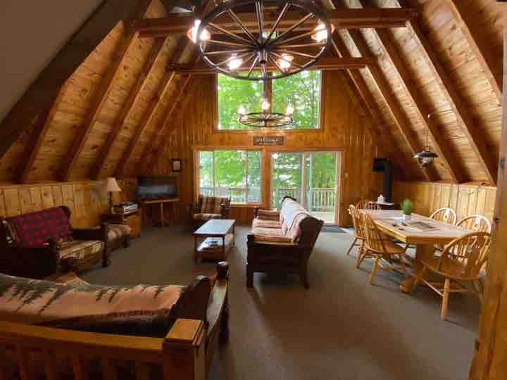 Cozy A-Frame cabin on quiet lake