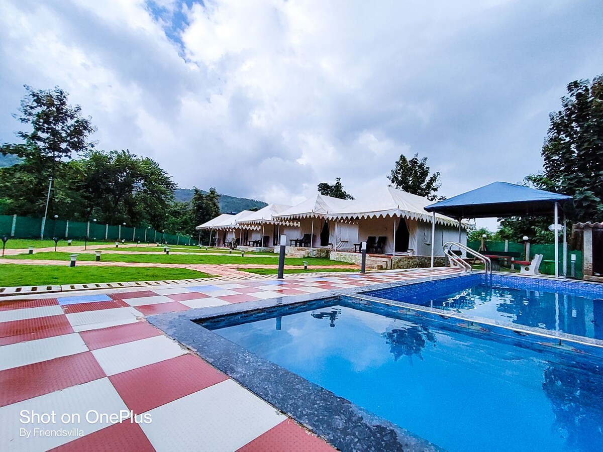 Padmaa Farms Delighted Full 5  Tent Stay With Pool