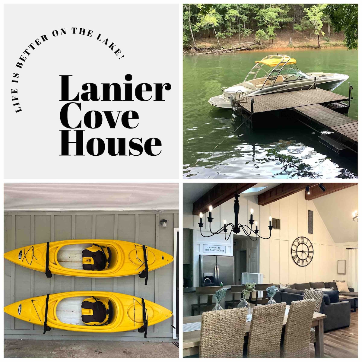 Lanier Cove House 🚤 Waterfront Lakehouse with Dock