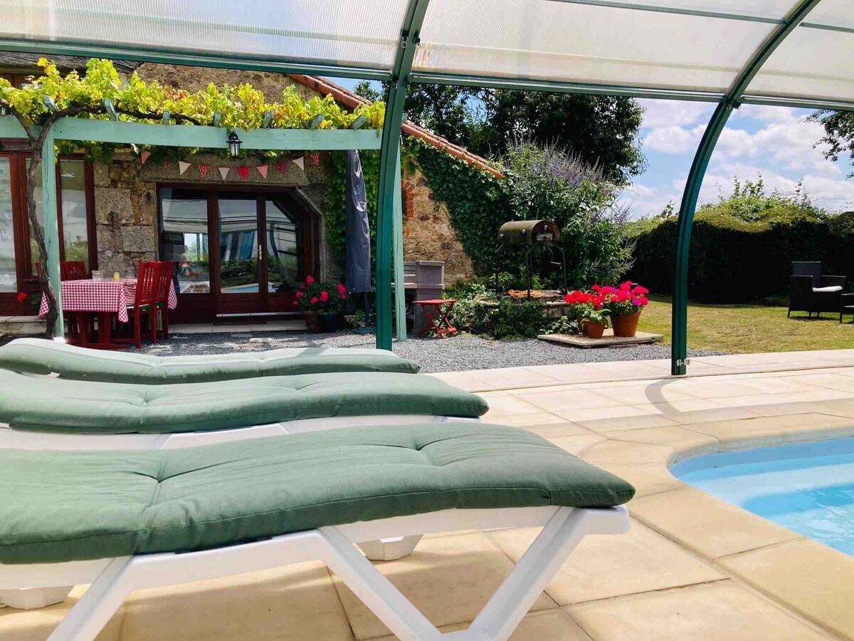 La Blatière –The FARMHOUSE - all year heated pool