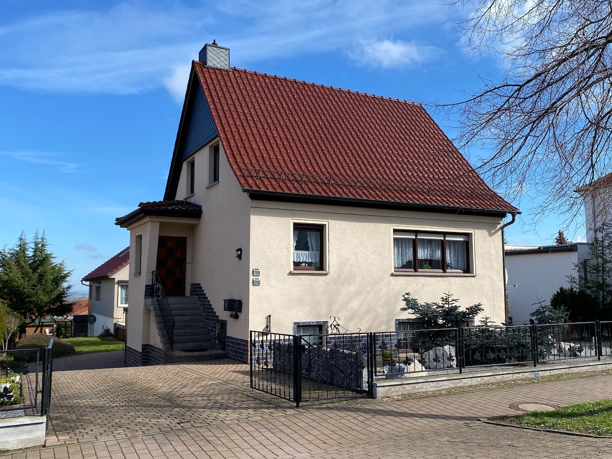 Ferienhaus Gernrode/Harz, Balkon, Grillplatz