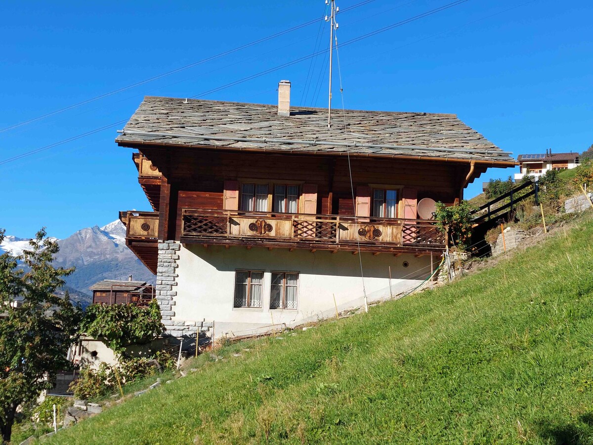 Private Swiss chalet for 10 Staldenried