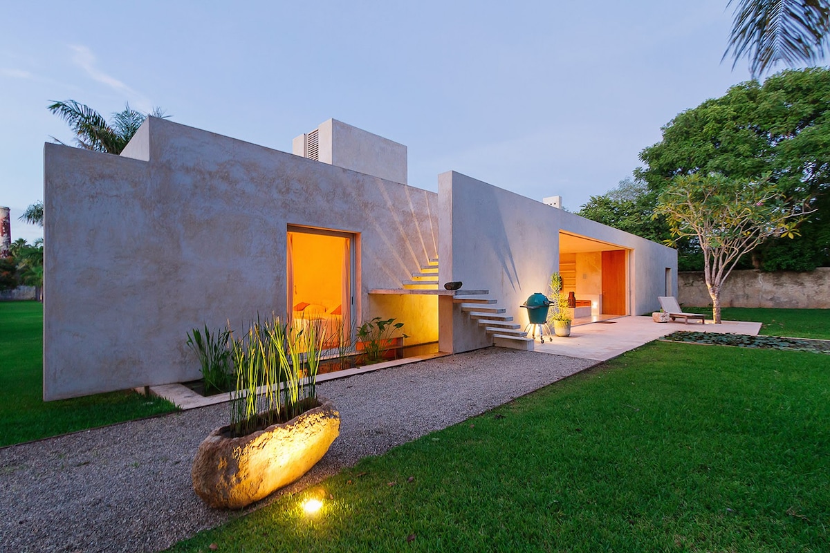 Chic award-winning, private villa outside Merida