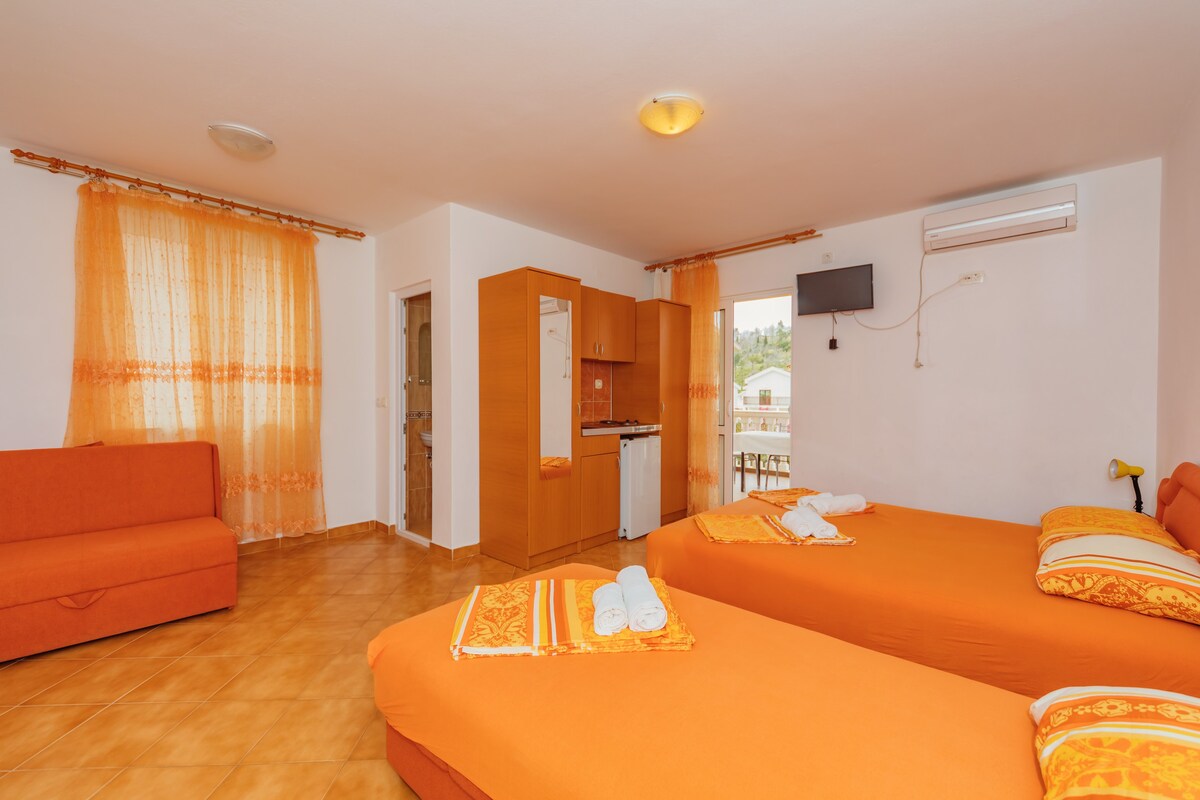 Vila Smilja with Pool - Comfort Apartment with Balcony