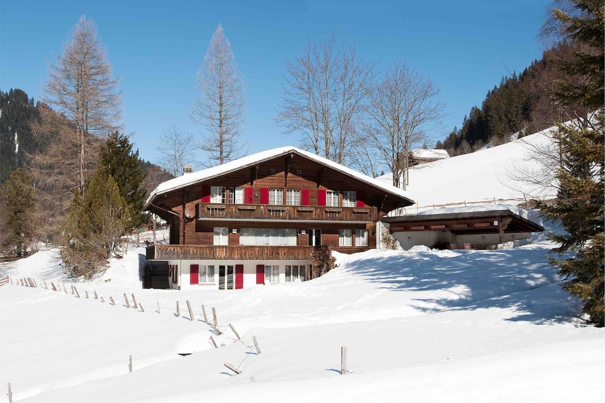 Gstaad附近精致宽敞的度假木屋