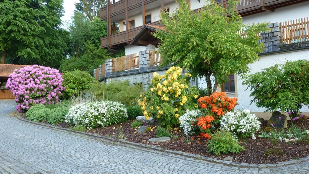Appartementhaus Osserblick (Lohberg), Ferienwohnung (60qm) mit Blick zum Garten