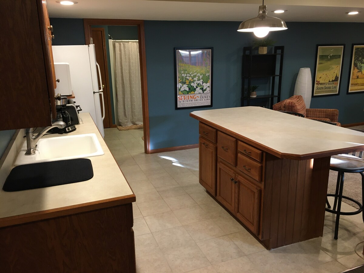 Lower Level with Kitchenette and Private Bath