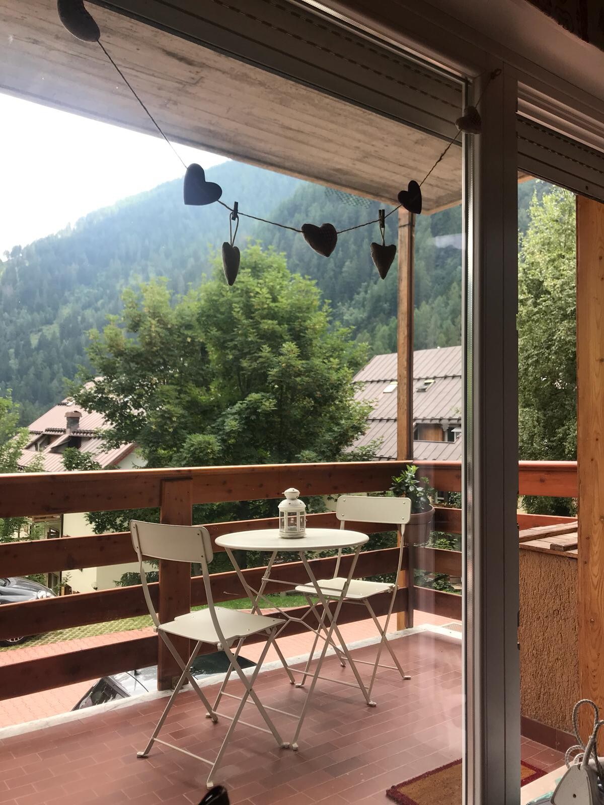 位于瓦尔迪索莱（ Val di Sole ）市中心的漂亮公寓