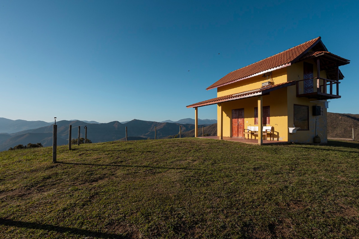 Chale exclusivo em Alagoa MG com vista p/ Montanha