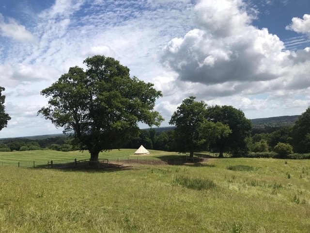 Luxury bell tent in the South Downs National Park