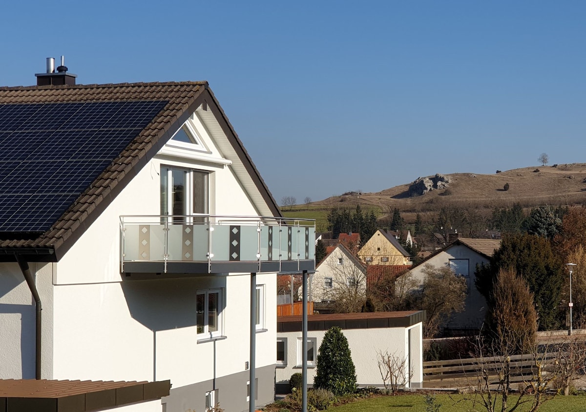 山景Utzmemmingen ，带朝南的阳台