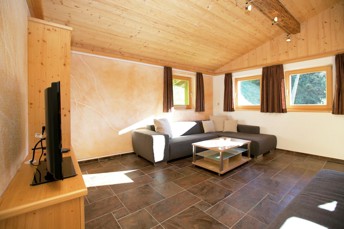 Brixental的Hopfgarten度假木屋，配备热水浴