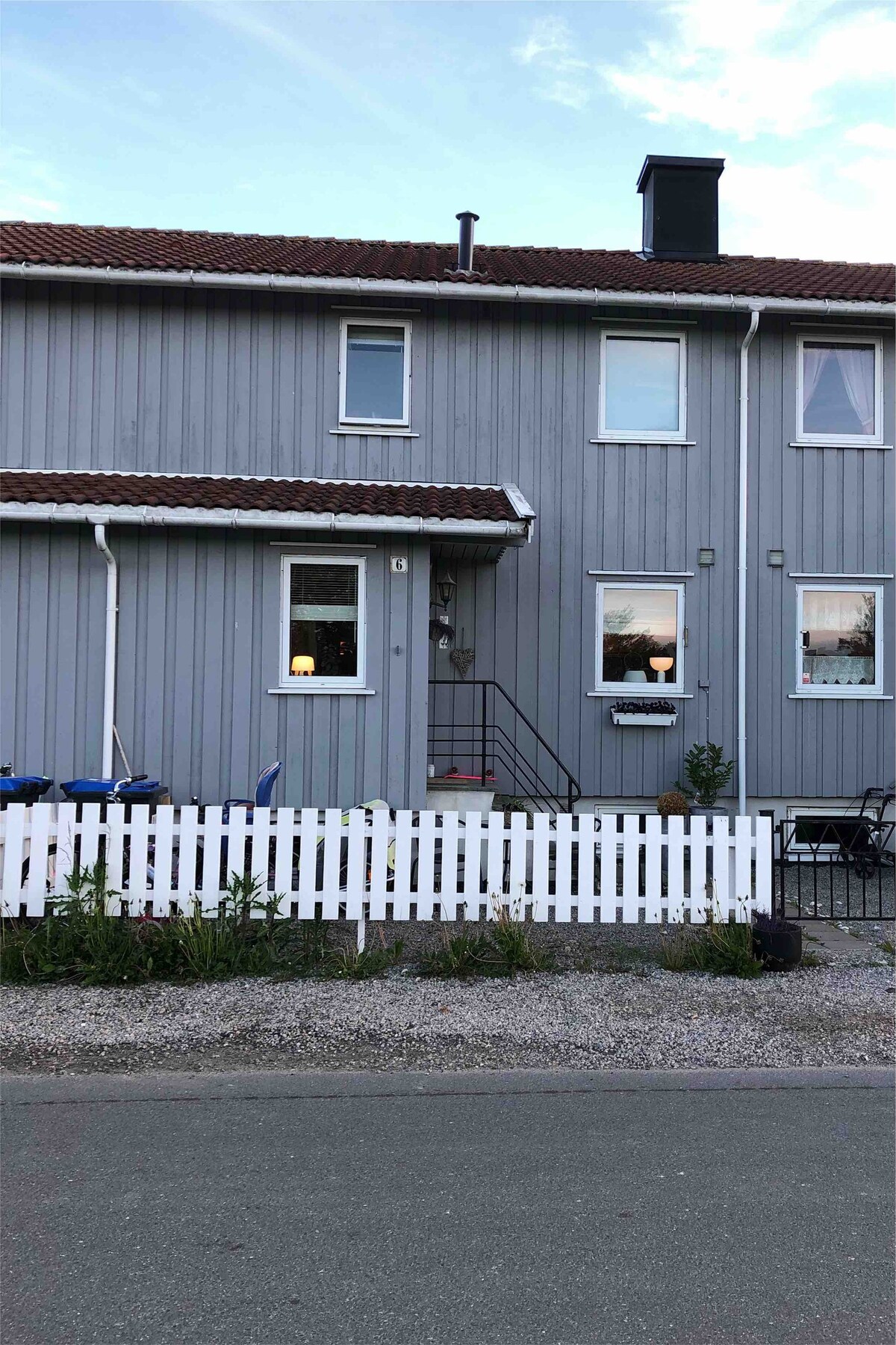 Rekkehus utenfor Gamlebyen Fredrikstad