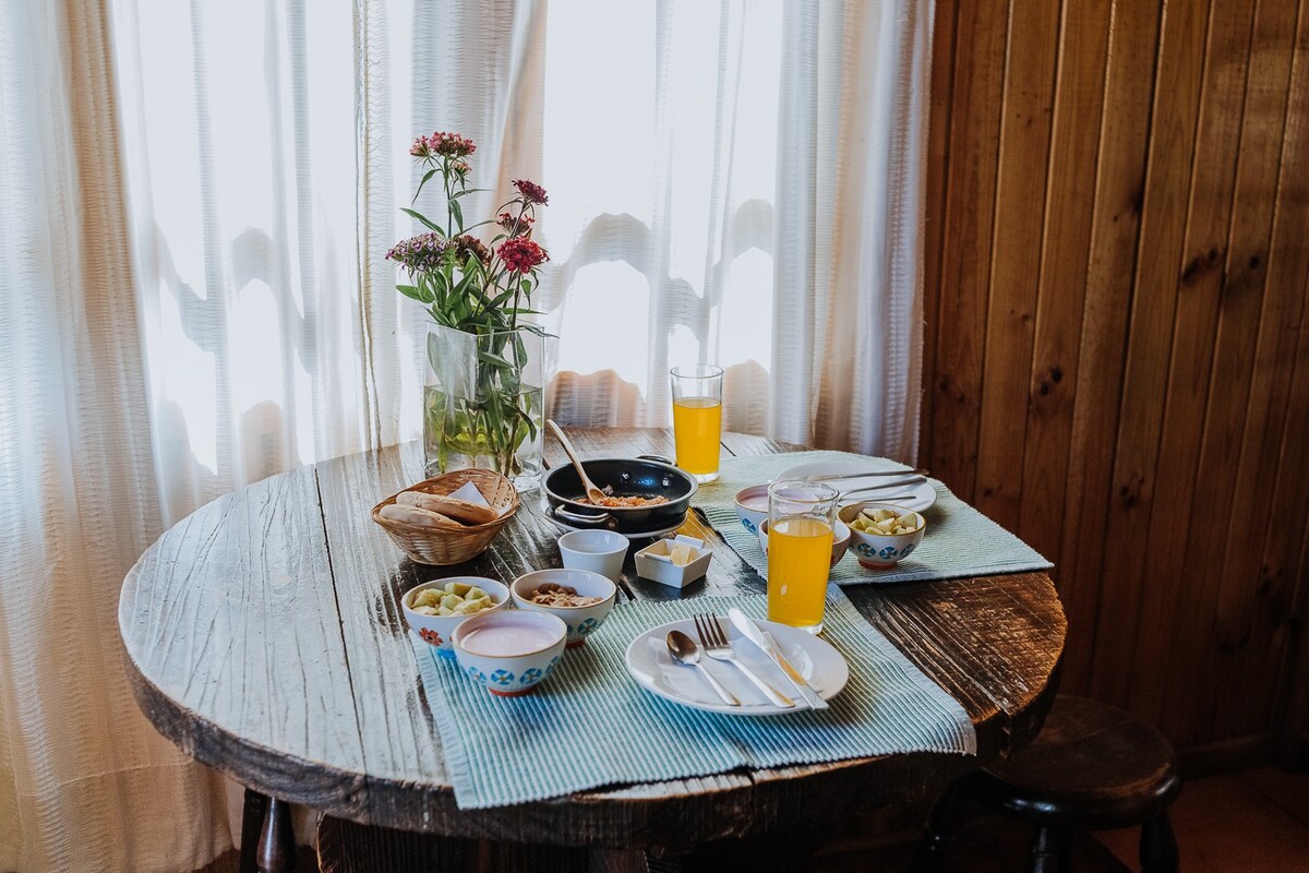 Quillay ，可欣赏山景的小木屋